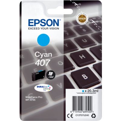 Epson 407 (C13T07U240) - Cyan - Druckerpatrone