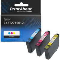 Druckerpatrone kompatibel mit Epson 27XL (T2715) - 3-Farben - Multipack