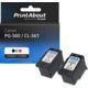 Druckerpatrone kompatibel mit Canon PG-560XL/CL-561XL - Schwarz + 3 Farben - Mulitpack - Extra hoher Kapazität