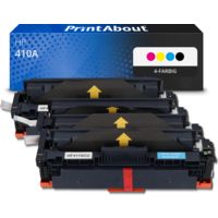 Toner kompatibel mit HP 410A (CF410A) - 4-farbig - Multipack