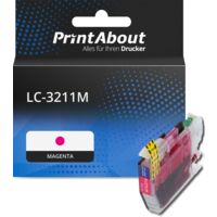 Druckerpatrone kompatibel mit Brother LC-3211M - Magenta - Extra Hoher Kapazität