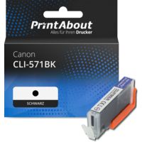 Druckerpatrone kompatibel mit Canon CLI-571BK - Schwarz