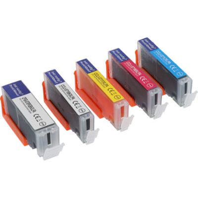 Druckerpatrone kompatibel mit Canon PGI-570 / CLI-571 PGBK/C/M/Y/BK - 5-farbig - Multipack