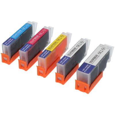 Druckerpatrone kompatibel mit Canon PGI-570 / CLI-571 PGBK/C/M/Y/BK - 5-farbig - Multipack