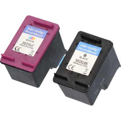 Druckerpatrone kompatibel mit HP 302 (X4D37AE) - Schwarz + 3 Farben - Multipack