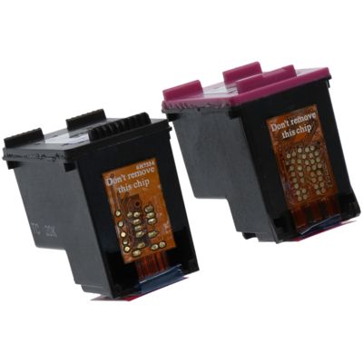 Druckerpatrone kompatibel mit HP 62 (N9J71AE) - Schwarz + 3 Farben - Multipack