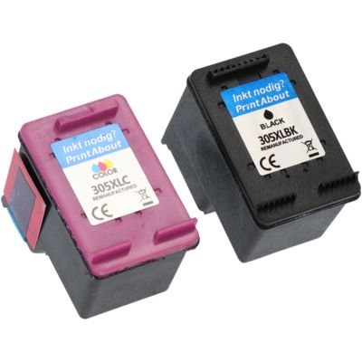 Druckerpatrone kompatibel mit HP 305 (6ZD17AE) - Schwarz + 3 Farben - Multipack