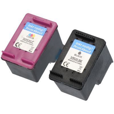 Druckerpatrone kompatibel mit HP 305 (6ZD17AE) - Schwarz + 3 Farben - Multipack