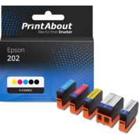 Druckerpatrone kompatibel mit Epson 202 (C13T02E74010) - 5-farbig - Multipack