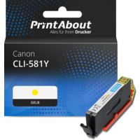 Druckerpatrone kompatibel mit Canon CLI-581 Y - Gelb