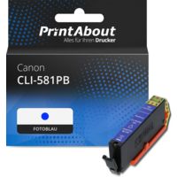 Druckerpatrone kompatibel mit Canon CLI-581PB - Fotoblau