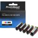 Druckerpatrone kompatibel mit Canon PGI-580/CLI-581 BK/CMYK - 5-farbig - Multipack