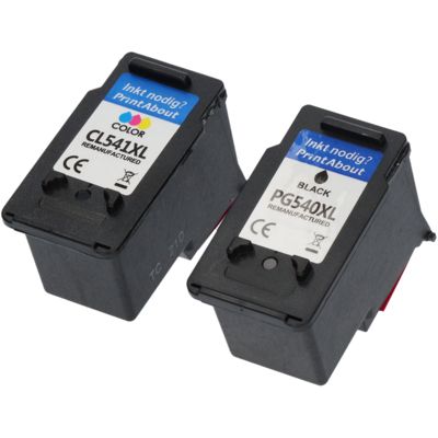 Druckerpatrone kompatibel mit Canon PG-540 / CL-541 - Schwarz + 3 Farben - Multipack