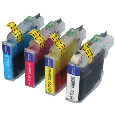 Druckerpatrone kompatibel mit Brother LC-221VALBP - 4-farbig - Multipack