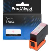 Druckerpatrone kompatibel mit Epson 378XL (C13T37964010) - Hellmagenta - Hohe Kapazität