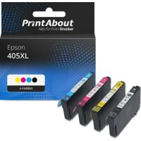 Druckerpatrone kompatibel mit Epson 405XL (C13T05H64010) - 4-farbig - Hohe Kapazität - Multipack