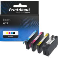 Druckerpatrone kompatibel mit Epson 407 (C13T07U41/42/43/440) - 4-farbig - Multipack