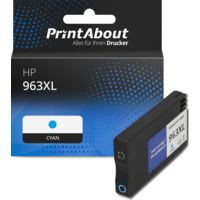 Druckerpatrone kompatibel mit HP 963XL (3JA27AE) - Cyan - Hohe Kapazität
