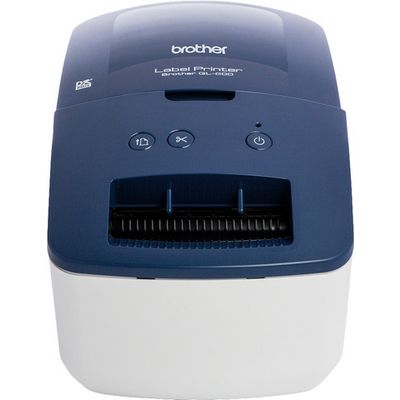 Brother QL-600B Etikettendrucker blau