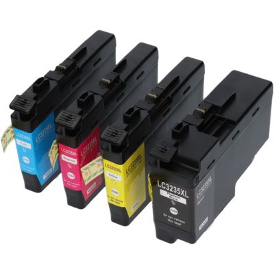 Druckerpatrone kompatibel mit Brother LC-3235XL - Schwarz + 3 Farben - Multipack