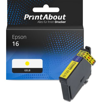 Druckerpatrone kompatibel mit Epson 16 (C13T16244012) - Gelb