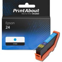 Druckerpatrone kompatibel mit Epson 24 (C13T24224012) - Cyan