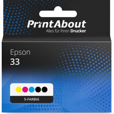Druckerpatrone kompatibel mit Epson 33 (C13T33374012) - 5-farbig - Multipack