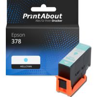 Druckerpatrone kompatibel mit Epson 378 (C13T37854010) - Hellcyan