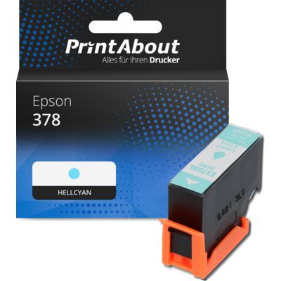 Druckerpatrone kompatibel mit Epson 378 (C13T37854010) - Hellcyan