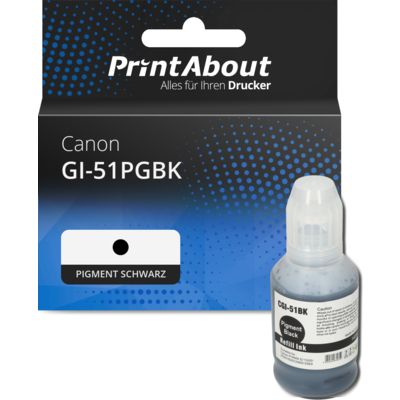 Druckerpatrone kompatibel mit Canon GI-51PGBK - Pigment Schwarz