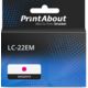 Druckerpatrone kompatibel mit Brother LC-22EM - Magenta
