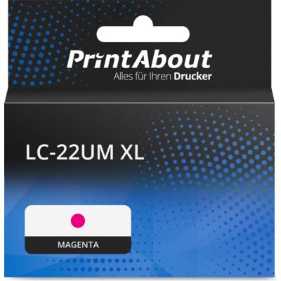 Druckerpatrone kompatibel mit Brother LC-22UM XL - Magenta - Hohe Kapazität
