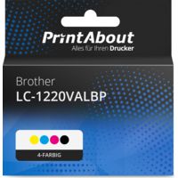 Druckerpatrone kompatibel mit Brother LC-1220VALBP - 4-farbig - Multipack