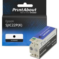 Druckerpatrone kompatibel mit Epson SJIC22P(K) - Schwarz