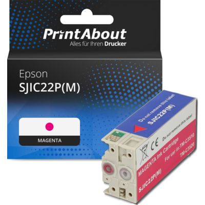Druckerpatrone kompatibel mit Epson SJIC22P(M) - Magenta
