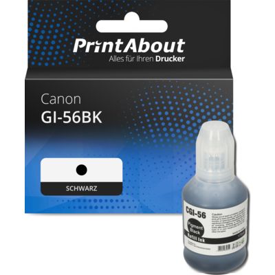Druckerpatrone kompatibel mit Canon GI-56BK - Schwarz