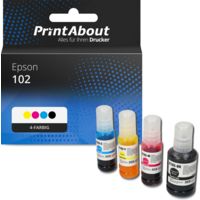 Druckerpatrone kompatibel mit Epson 102 (T03R14/24/34/440) - 4-farbig - Multipack