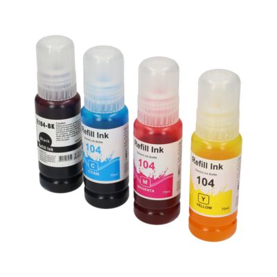 Druckerpatrone kompatibel mit Epson 104 (C13T00P14/24/34/440) - 4-farbig - Multipack