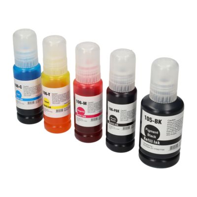 Druckerpatrone kompatibel mit Epson T00Q140/R140/240/340/440 (105) - 5-farbig - Multipack