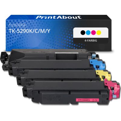 Toner kompatibel mit Kyocera TK-5290K/C/M/Y - 4-farbig - Multipack