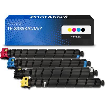 Toner kompatibel mit Kyocera TK-8335K/C/M/Y - 4-farbig - Multipack