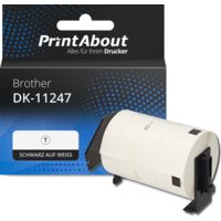 Etikettenrolle kompatibel mit Brother DK-11247 - (103 mm x 164 mm) - Schwarz auf weiß