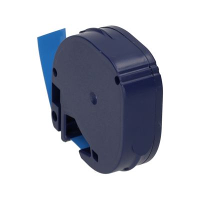 Schriftband kompatibel mit Dymo 91205 (S0721650) - (12 mm) - Schwarz auf blau