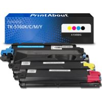 Toner kompatibel mit Kyocera TK-5160K/C/M/Y - 4-farbig - Multipack
