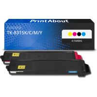 Toner kompatibel mit Kyocera TK-8315K/C/M/Y - 4-farbig - Multipack