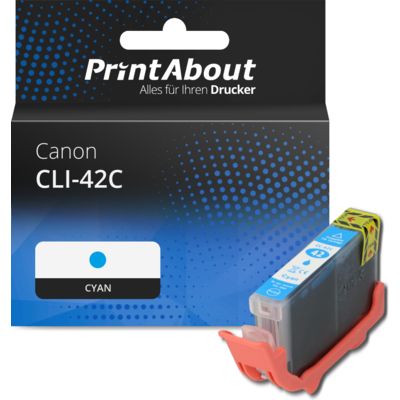 Druckerpatrone kompatibel mit Canon CLI-42C - Cyan