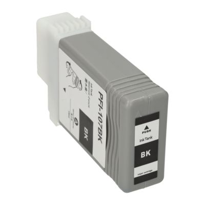 Druckerpatrone kompatibel mit Canon PFI-107BK - Schwarz