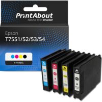 Druckerpatrone kompatibel mit Epson T7551/52/53/54 - 4-farbig - Multipack