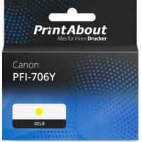 Druckerpatrone kompatibel mit Canon PFI-706Y - Gelb - Hohe Kapazität
