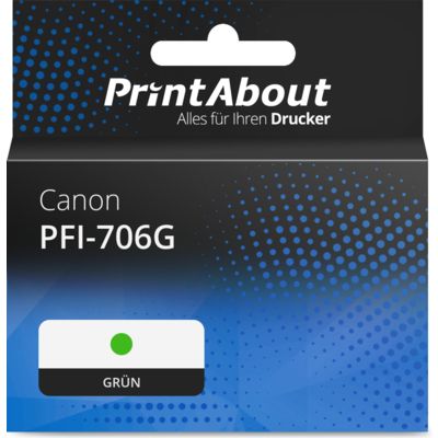 Druckerpatrone kompatibel mit Canon PFI-706G - Grün - Hohe Kapazität